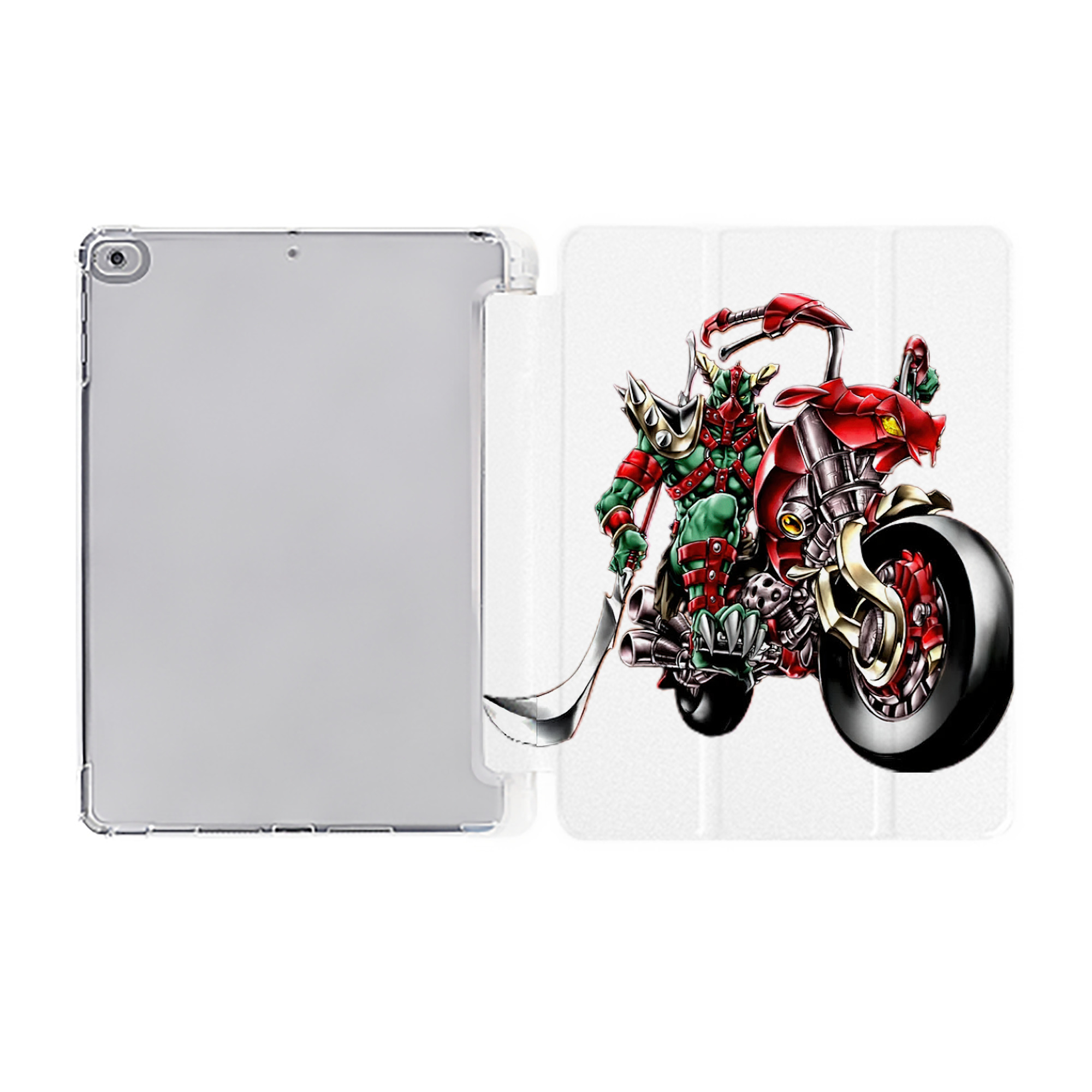 （画像用） 遊☆戯☆王 Yu-Gi-Oh! IPad ケース ペン収納付き 三つ折りスタンド PUレザー×シリコン 対応機種9.5/10.5/10.9インチ